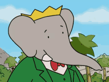 Gif animé Babar clin d'oeil